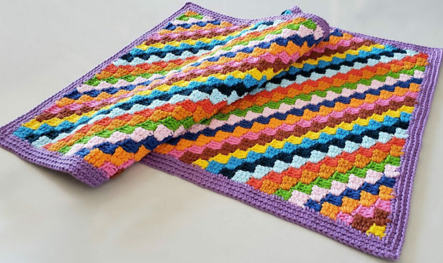 CROCHET RECTANGULAR RUG FOR YOUR HOME DECOR