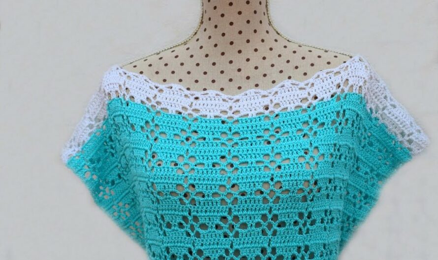 CROCHET TUNIC WITH GEOMETRIC STITCH