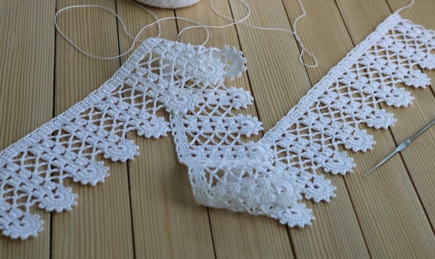 CROCHET TAPE LACE RIBBON TUTORIAL