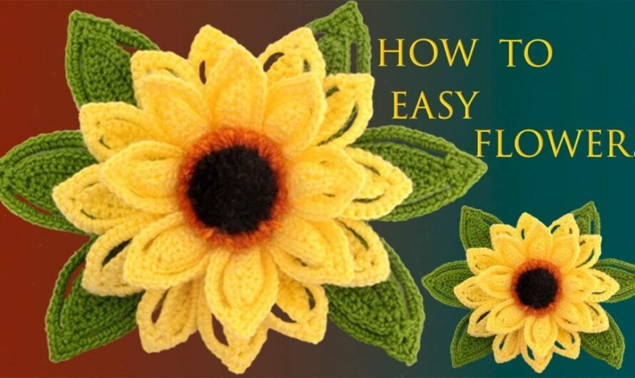 CROCHET FAST AND EASY SUNFLOWER