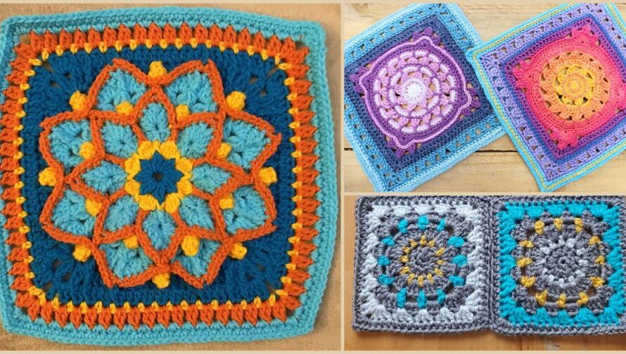 Afghan Square Free Crochet Patterns