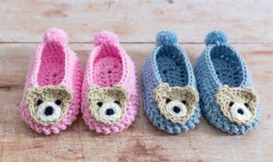 Crochet Baby Shoes step by step