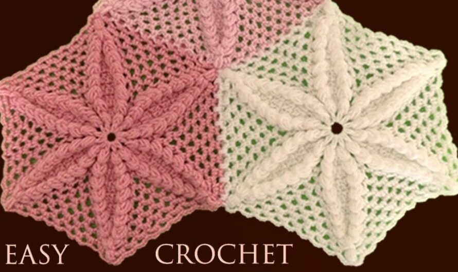 HOW TO CROCHET TABLE RUNNER WITH STAR FLOWER MOTIF