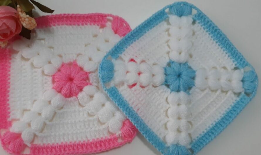 Beautiful baby blanket knitted step by step