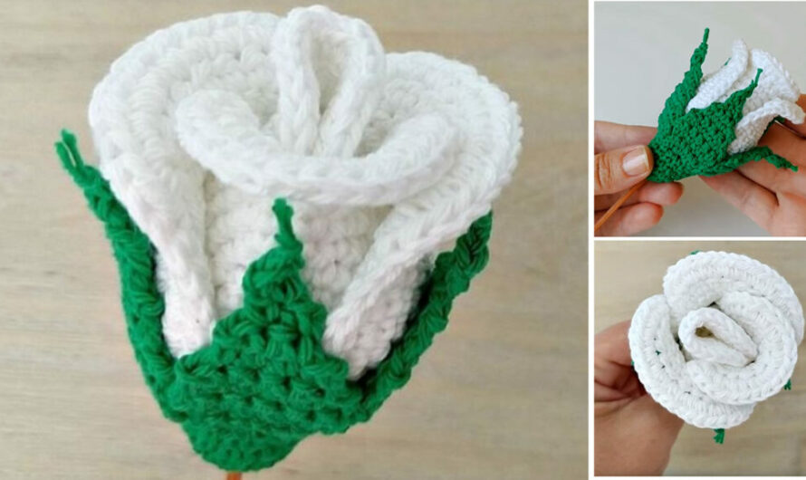 CROCHET A ROSE FOR VALENTINES DAY