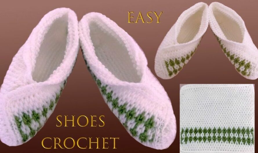 CROCHET LOVELY SLIPPERS WITH SQUARES