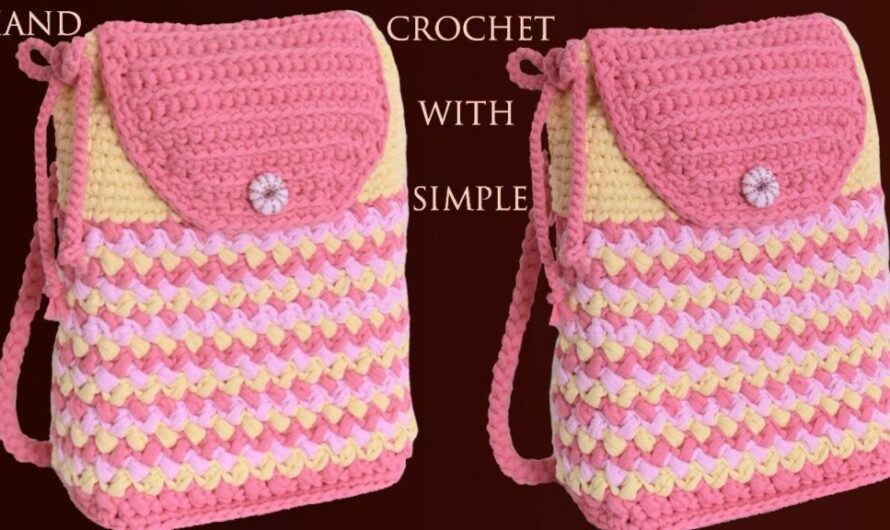 CROCHET REVERSIBLE 3 D BACKPACK