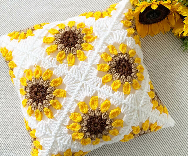 Crochet Pillow | Square Stitch Patterns Free