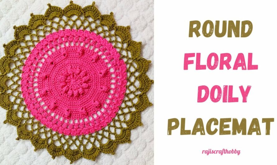 Crochet Table Placemat | Stitches Popcorn Patterns