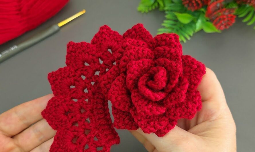 🌹 How to Crochet a Rose Step by Step: Quick and Easy