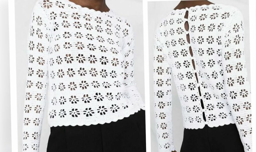 🧶 How to Make a Beautiful Crochet Blouse or Sweater: Step-by-Step Stitch Guide