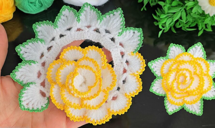 Very Easy Crochet Rose Flower for Beginners – Step-by-Step Guide