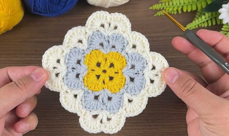 How to Make a Beautiful and Easy Crochet Square Motif