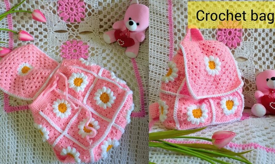 Crochet Granny Square Backpack for Baby Girl: A Step-by-Step Guide