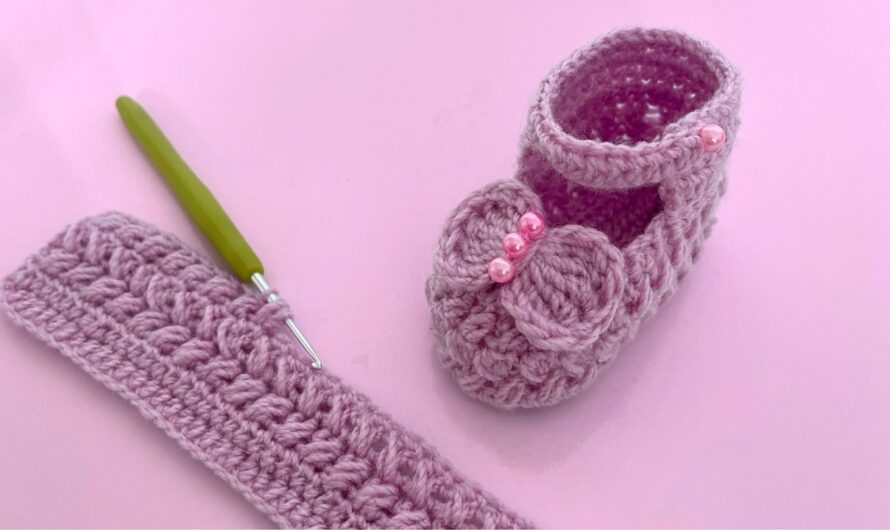 Easy and Very Delicate Crochet Shoes: Step-by-Step Tutorial