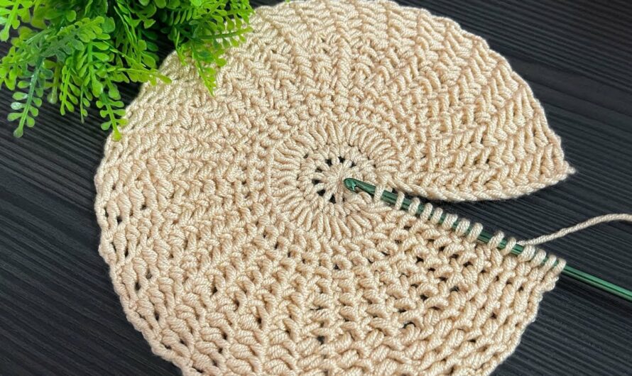 How to Make a Cup Holder, Sousplat, and Round Pieces Using Tunisian Stitch