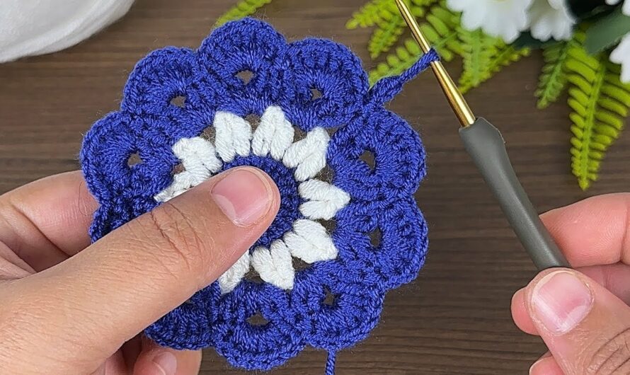 Wonderful Crochet Circle Flower Motif: A Radiant Design for Every Project