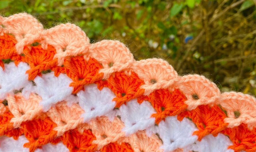 🧵 3D Embossed Shell Stitch: A Step-by-Step Guide to Elevated Crochet Texture