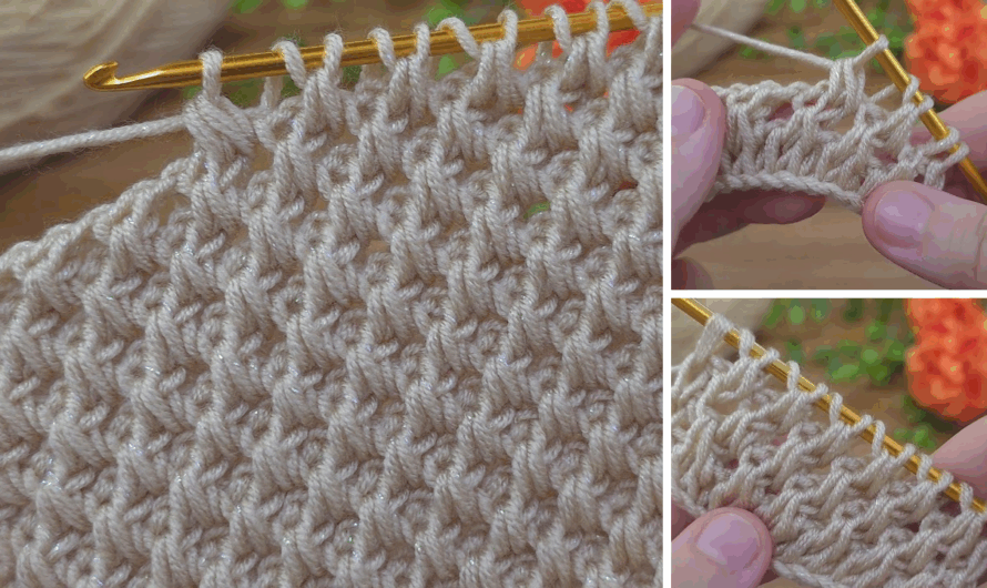 Super Easy Crochet Baby Blanket For Beginners-Tunisian Crochet Design