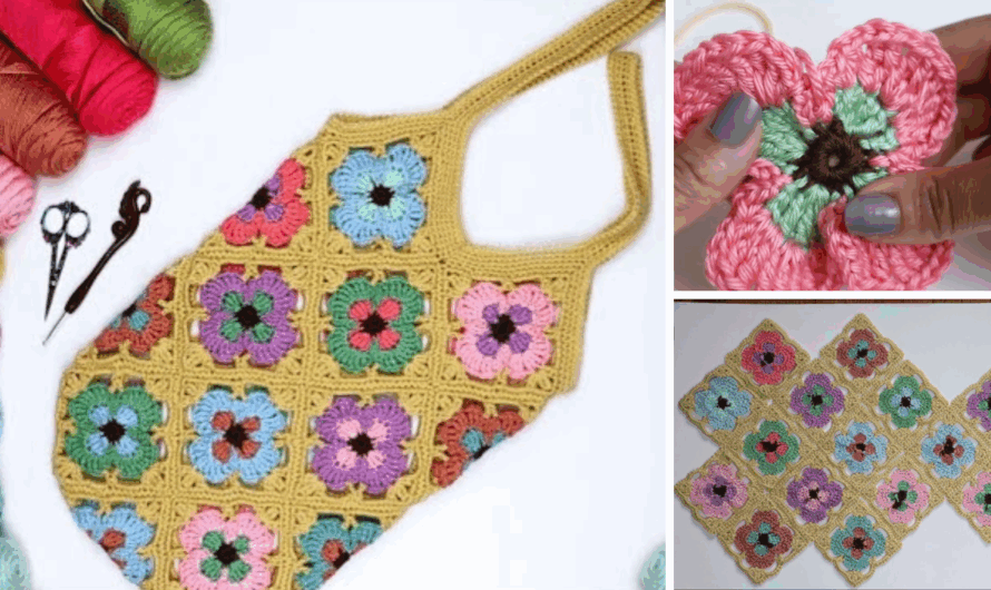 Crochet Granny Square Bag: How To Make A Cute And Easy Crochet Tote
