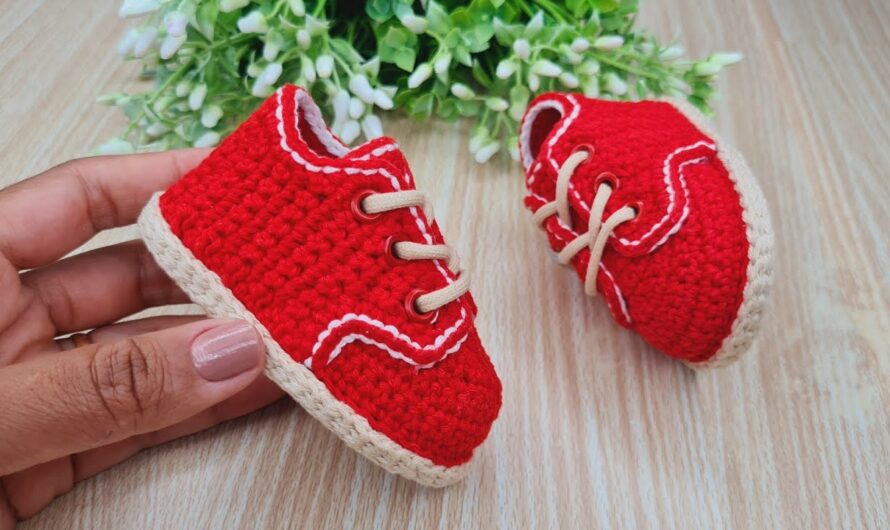 Unisex Crochet Baby Booties (9 cm Sole – 1 to 3 Months)
