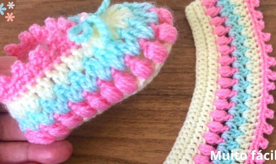 Easy and beautiful crochet baby shoes
