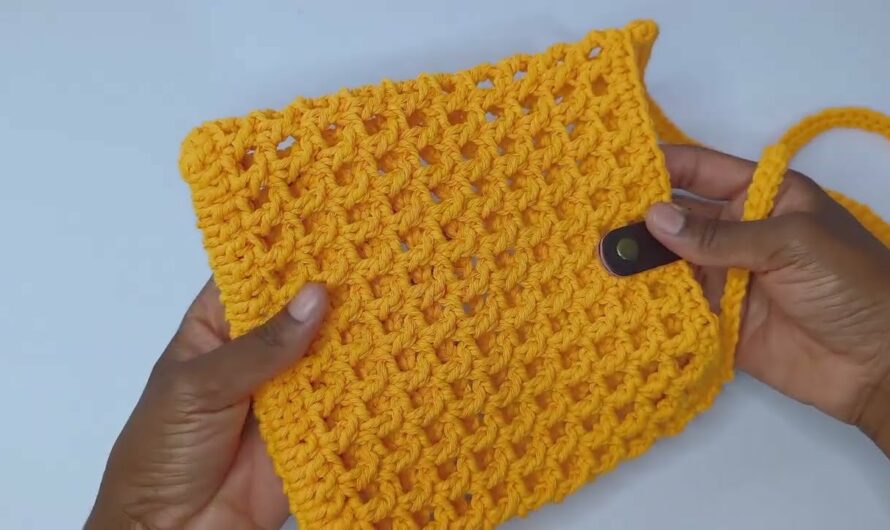 Easy diy crochet bag tutorial, crochet sling bag tutorial