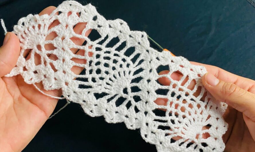 Beautiful crochet lace step by step