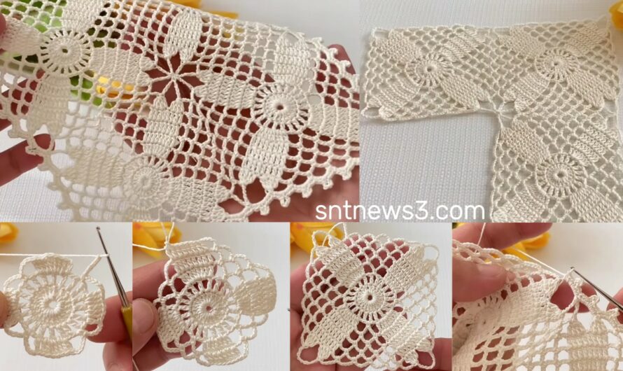 Amazing Crochet Motif Pattern Multipurpose Runner, Blouse How-To Tutorial for Beginners