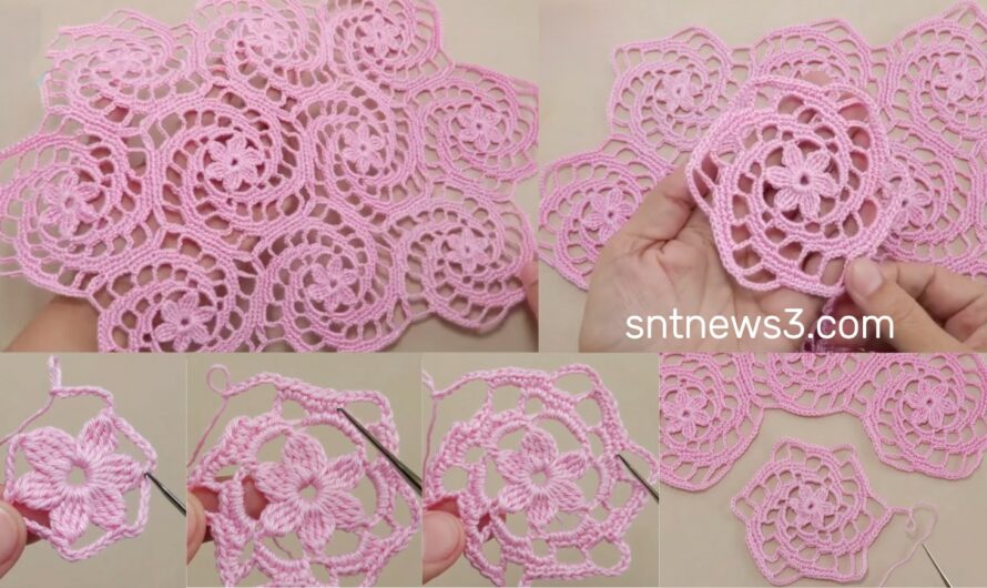 Delicate Spiral Design Pattern Crochet & Fashion