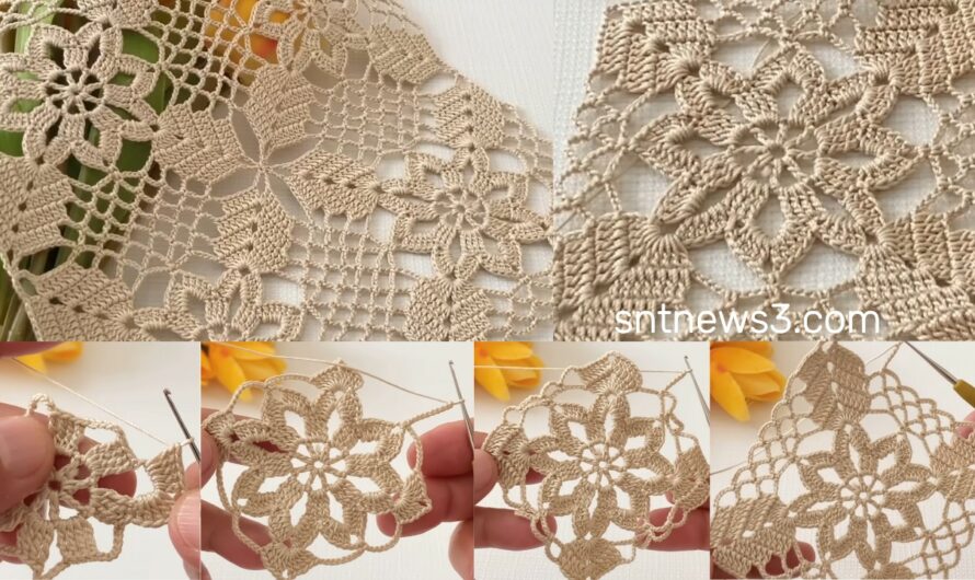 Amazing Crochet Motif Pattern Multipurpose Runner, Blouse How-To Tutorial for Beginners