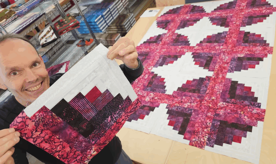 MATT’S CURVY LOG CABIN QUILTING ACTION!