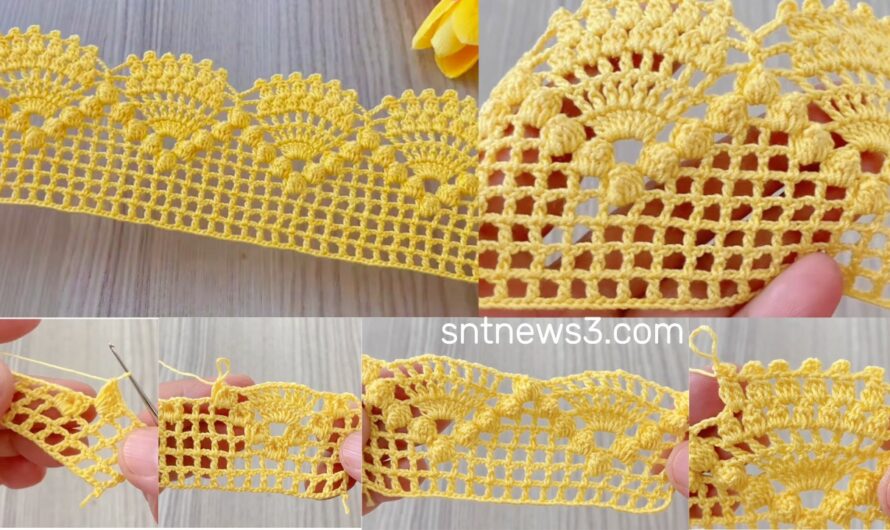 💛How to Make the Most Beautiful Crochet Lace Edge for Beginners