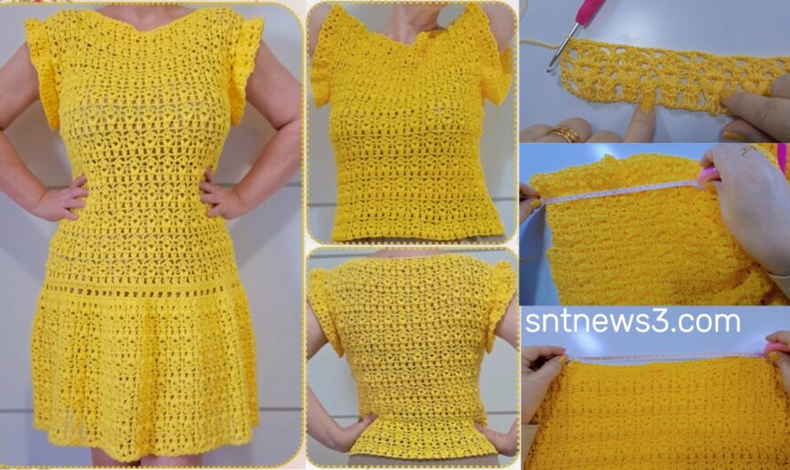 💛 Hibiscus Crochet Blouse or Dress 💛 Beautiful design
