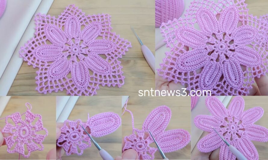 Beautiful Crochet Motif Easy Crochet Pattern for Crochet Beginner🌸