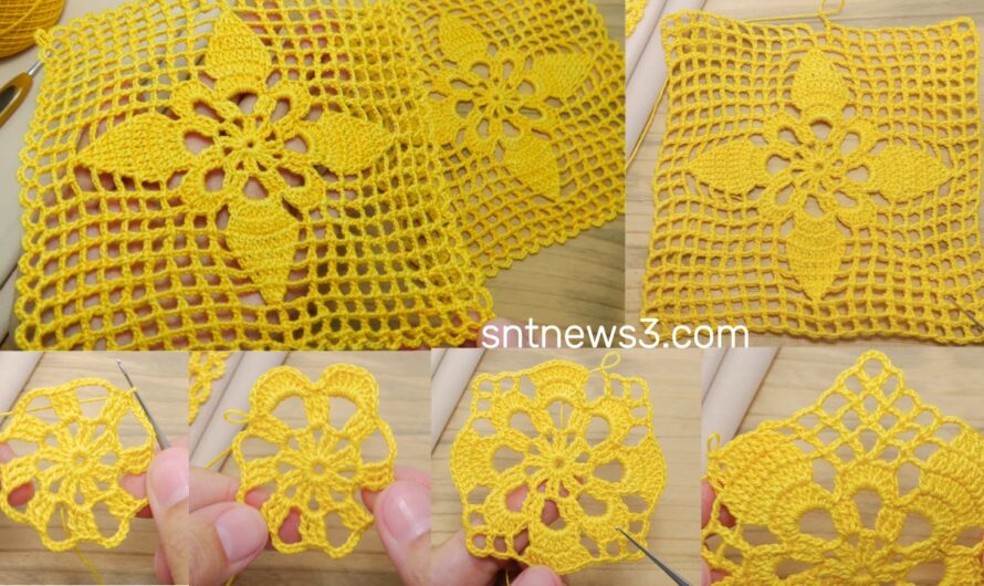 SUPER Beautiful Pattern Crochet square motifs🧶
