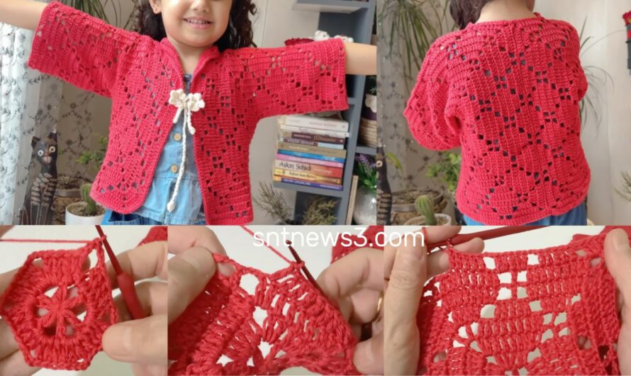 Handmade Elegance ✨ Crochet Cardigan Pattern | Detailed Tutorial