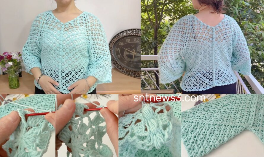 How to Make a Crochet, Hexagon Motif, Crop Blouse? Learn Now!