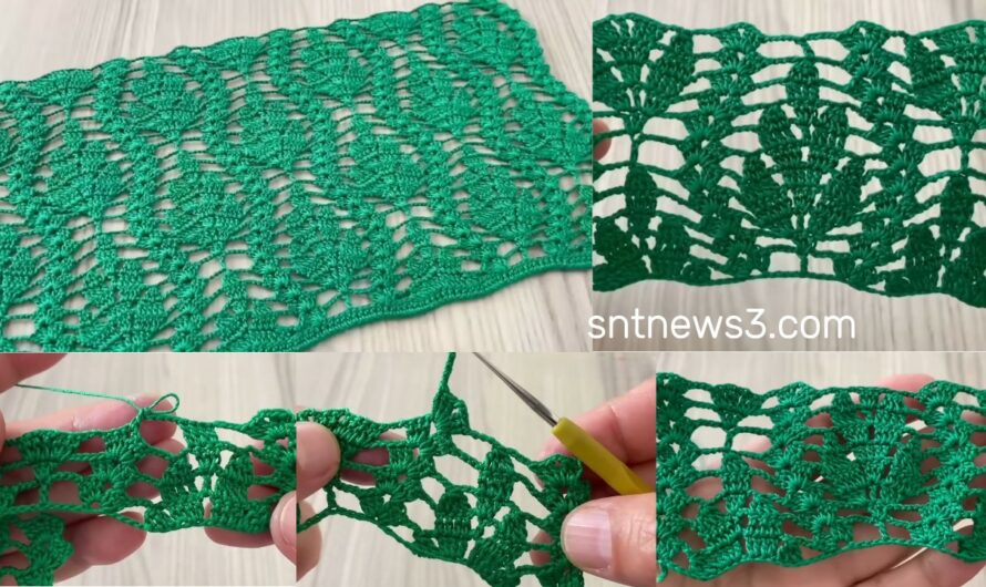 🌿CHECK OUT THESE OUTSTANDING LEAF PATTERNS🌿Crochet Blouse, Shawl Pattern Tutorial