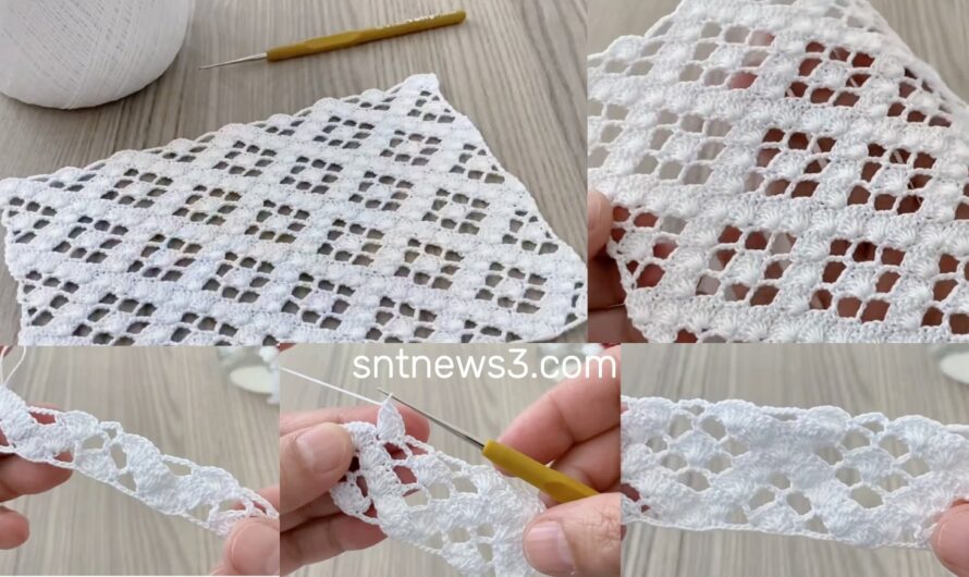 🌟Crochet Diamond Pattern‼️ Incredibly Beautiful Multi-Purpose Runner, Shawl Tutorial (For Beginners)