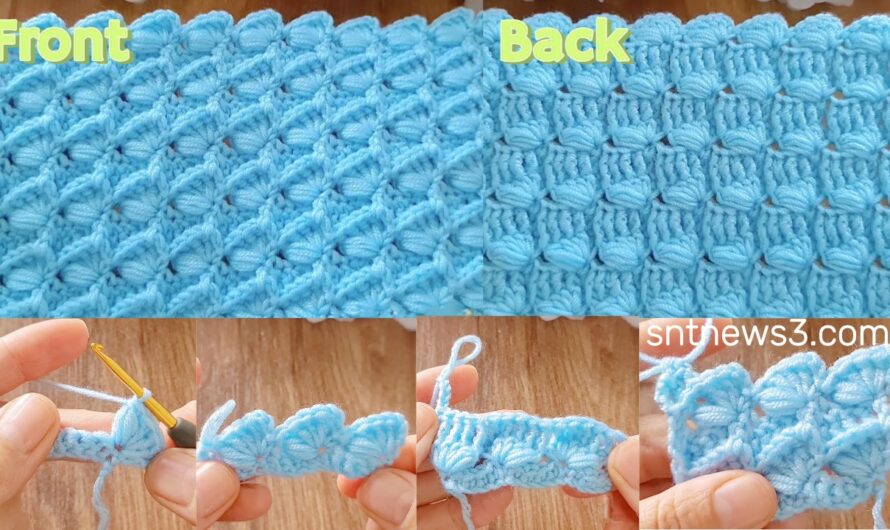 Beautiful Crochet Stitch for Baby Blanket, the easiest and fastest Crochet Pattern for beginners