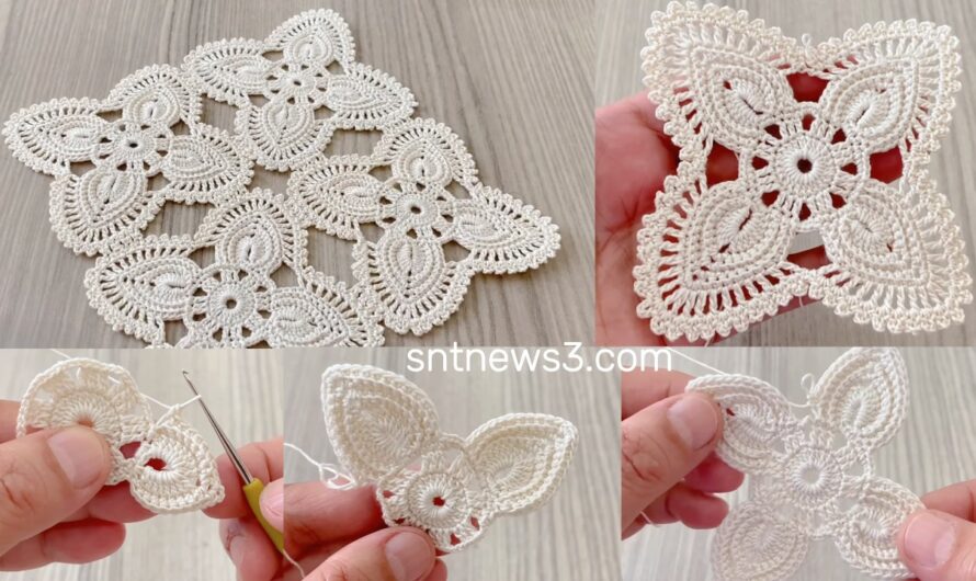 Crochet Work Stands Out in Every Project❗️Unique Square Motif Pattern