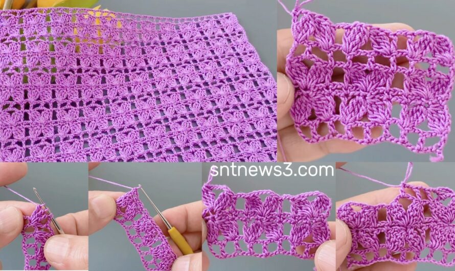 Wow❗️Look at this Beauty Crochet Motif Look Blouse, Tunic Model