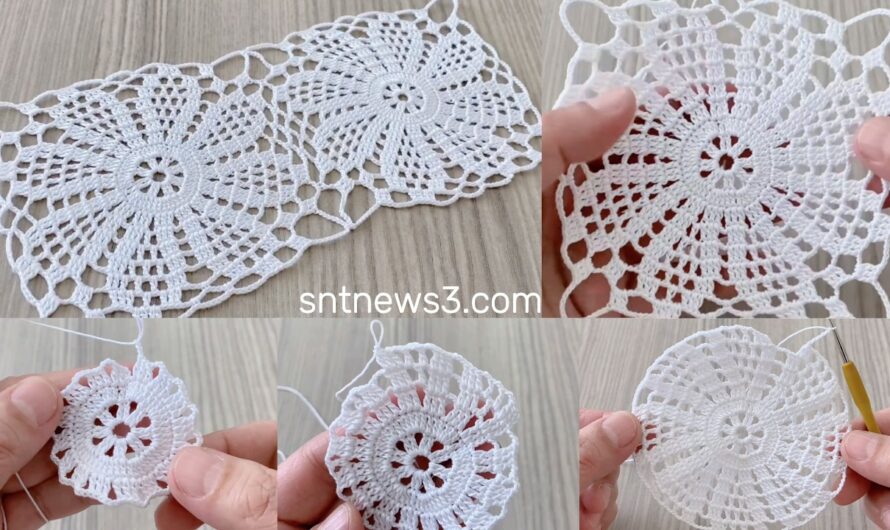 Unique and Beautiful Crochet Motif Runner, Blouse Pattern Tutorial