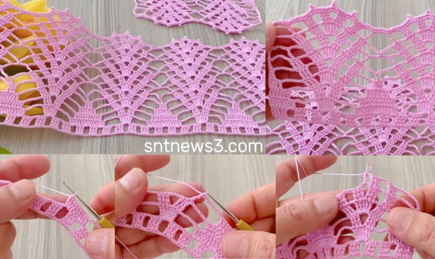 A Very Fun Crochet Pattern❗️Multi-Purpose Lace Edge Tutorial