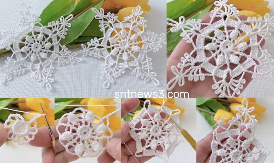 ❄️HEARTWARMING Crochet Snowflake Pattern Tutorial for the New Year Approaching