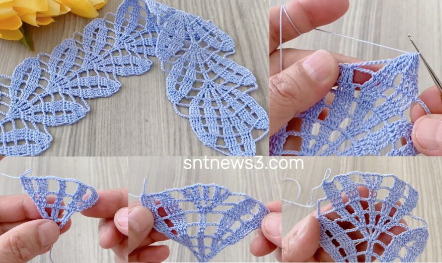 Gorgeous Leaves‼️Crochet Multi-Purpose Lace Edge Pattern Tutorial