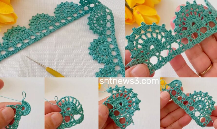 Gorgeous‼️How to Make a Crochet Lace Edge Pattern for Beginners