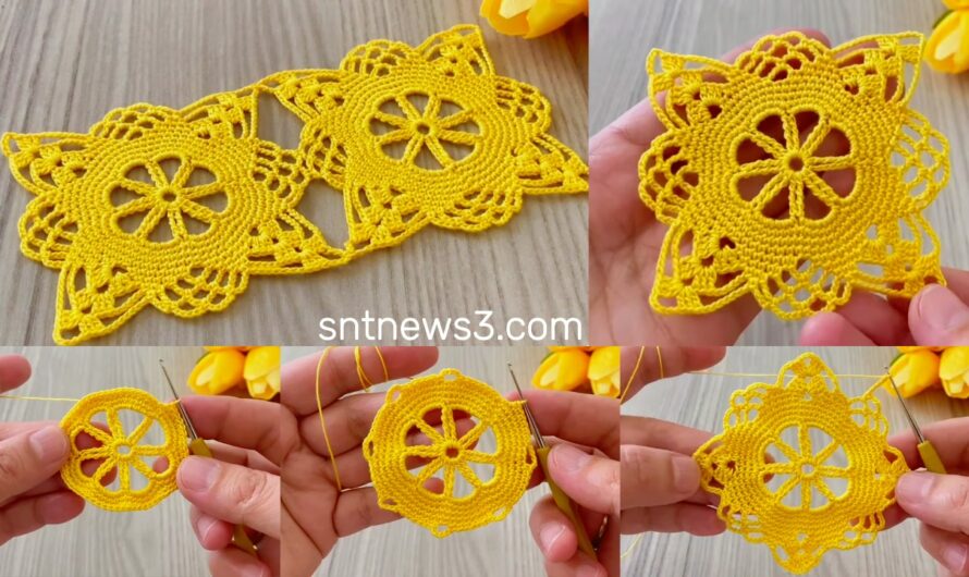 Crochet Square Motif Pattern❗️Easy Tutorial for Beginners