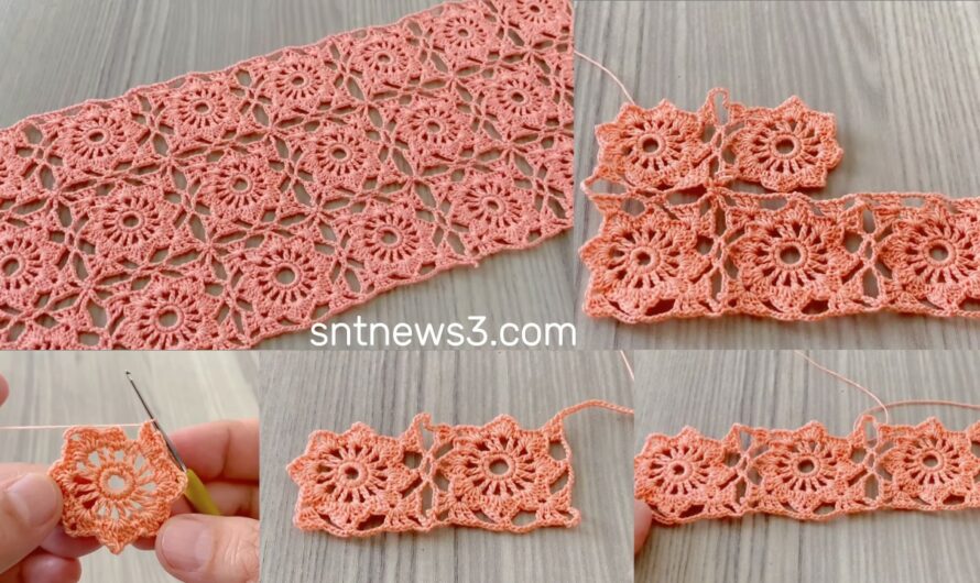 Easy Crochet for Beginners 🌿How to Make a One Piece Flower Pattern